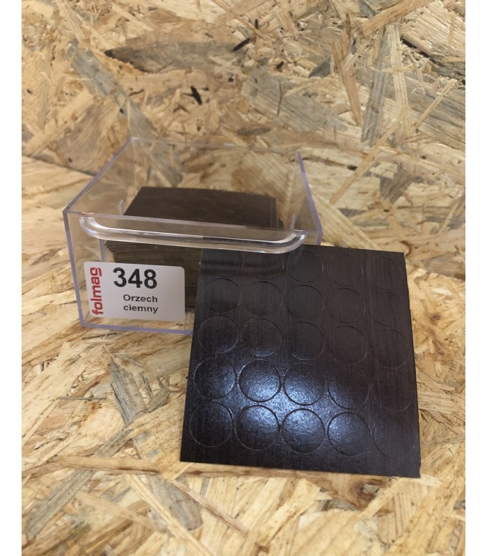 Zaślepka samoprzylepna fi 14 ORZECH CIEMNY