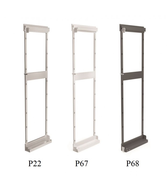Stelaż kosza bocznego MAXI W-5900-1700 LEWY BIAŁY MAT