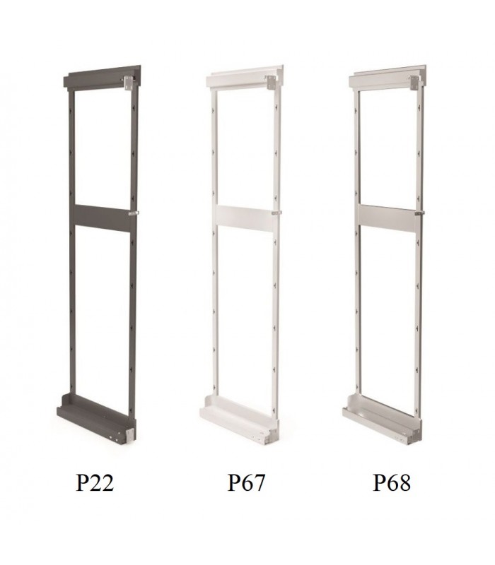 Stelaż kosza bocznego MAXI W-5900-1700 PRAWY BIAŁY MAT