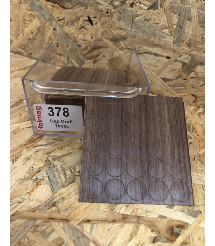 Zaślepka samoprzylepna fi 14 DĄB CRAFT TABACO