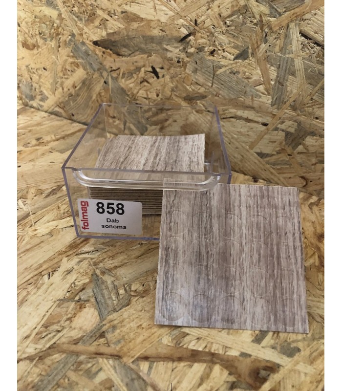 Zaślepka samoprzylepna fi 14 DĄB SONOMA