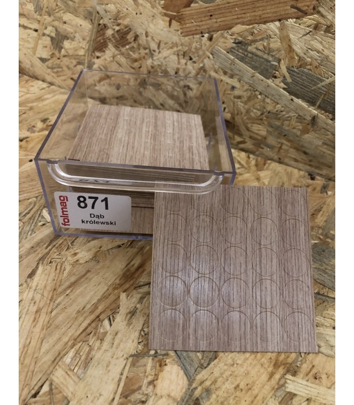 Zaślepka samoprzylepna fi 14 DĄB KRÓLEWSKI