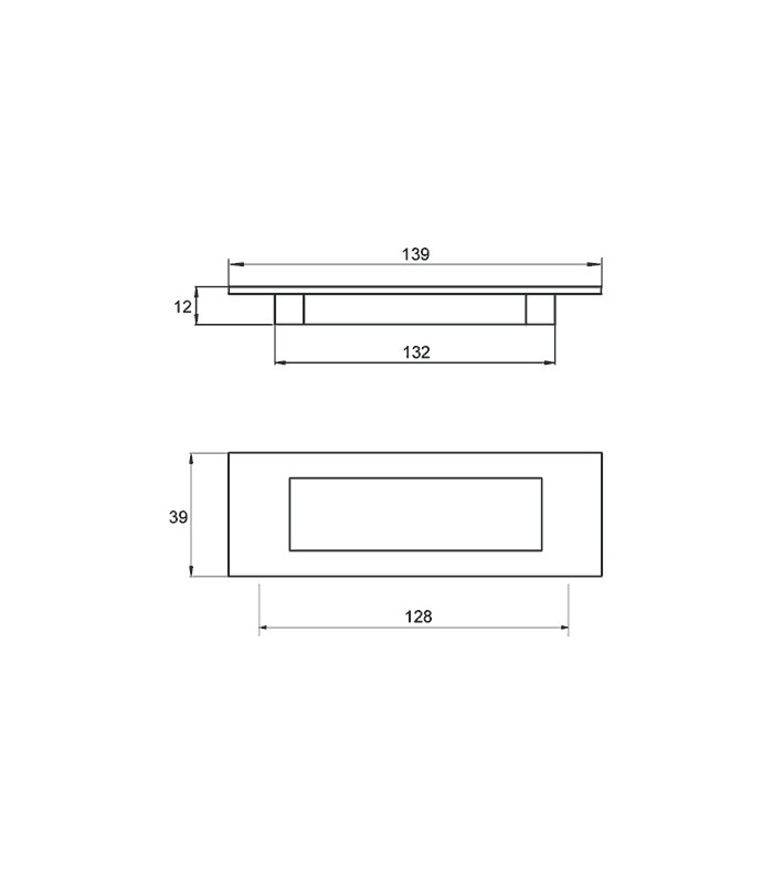 TULIP uchwyt Pesara 128 satyna chrom + wkręty