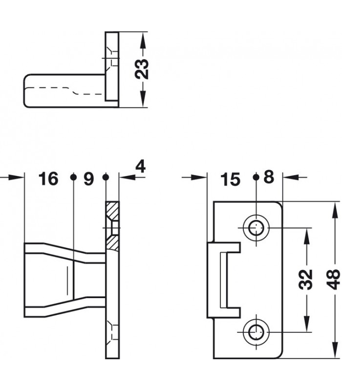 Keku okucie do zawieszki AS/wkr.