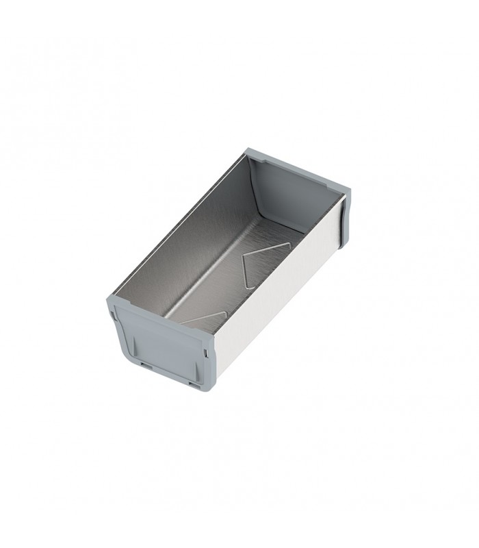 SLIM BOX pojemnik do ram 264mmx88mm metal/tworzywo inox/srebrny