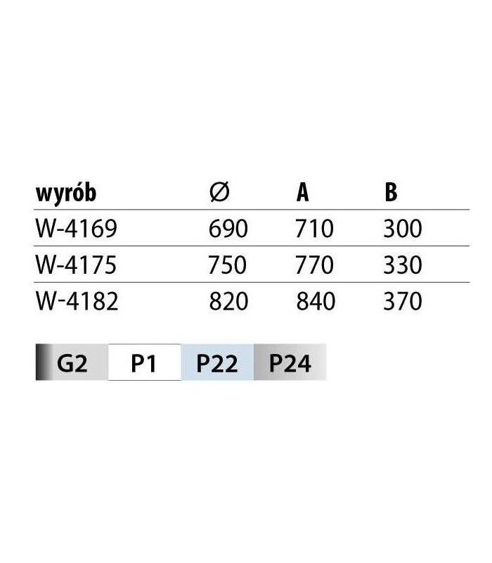 Kosz obrotowy 3/4 820 srebrny
