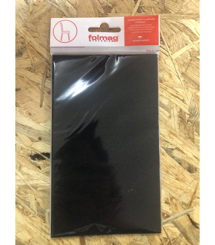 Podkładka filcowa czarna 100x165mm prostokąt