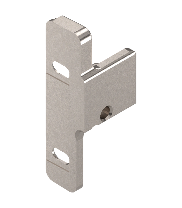 Mocowanie frontu METABOX  wys. N  wkręty  lewe  niklowany ZSF.1510.05