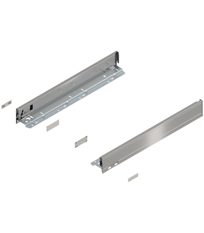 Bok szuflady LEGRABOX  wysokość N  66.5 mm   dł. 500 mm  lewy/prawy  do LEGRABOX pure  inox-szczotk.-lakier.