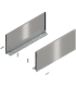 Bok szuflady LEGRABOX  wysokość F  241 mm   dł. 550 mm  lewy/prawy  do LEGRABOX pure  inox-szczotk.-lakier. 770F5502I
