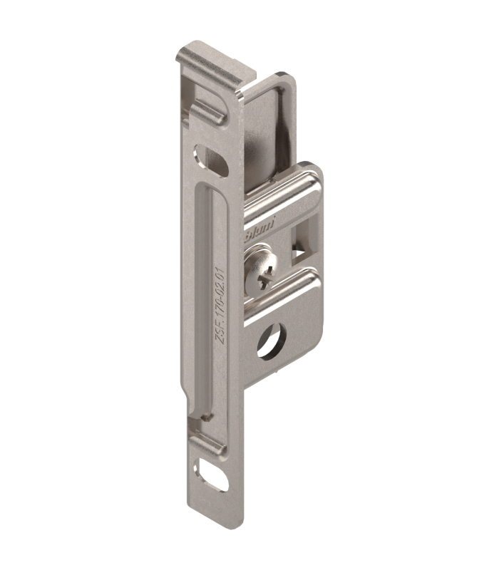 Mocowanie frontu METABOX  wys. M/K/H  wkręty  prawe  niklowany ZSF.1700