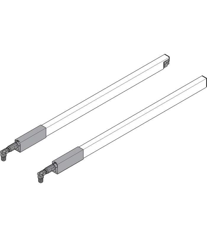 Reling podłużny BLUM TANDEMBOX ANTARO L600 SZARY