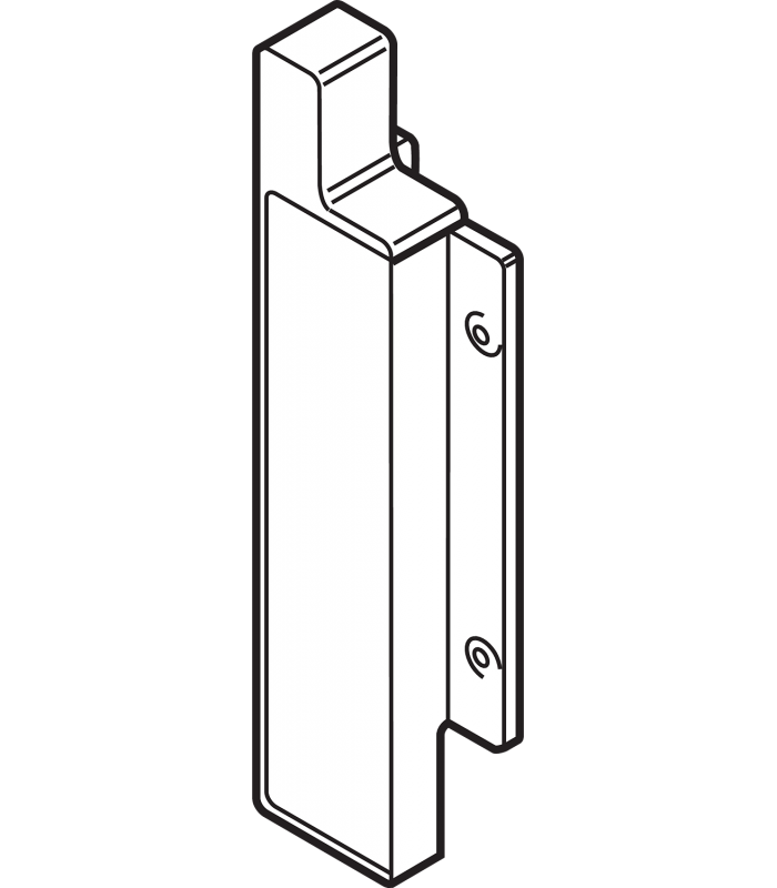 Mocowanie frontu METABOX   wys. H  do szuflady wewnętrznej  lewe  R9001 kremowo-biała ZIF.3050