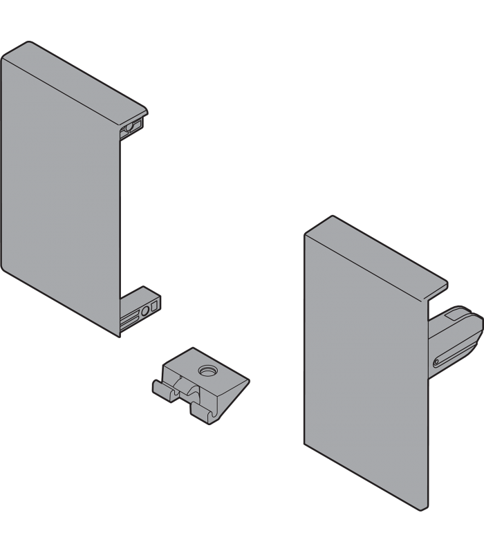 Mocowanie frontu TANDEMBOX   wys. M  do szuflady wewnętrznej  lewe/prawe  do TANDEMBOX antaro  biała ZIF.71M0