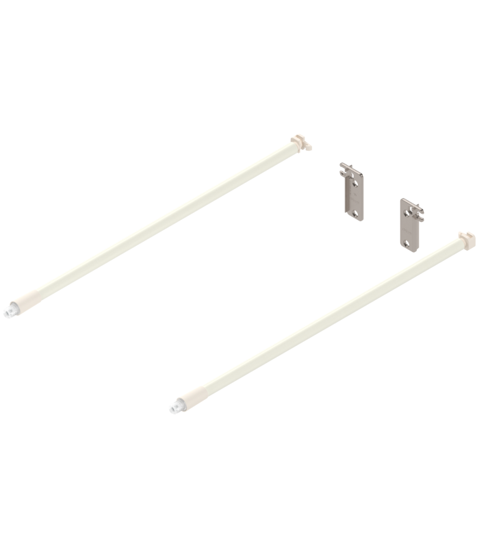 Reling podłużny METABOX   lewy/prawy   dł. 350 mm  ZRR.8000 uchwyt relingu tylny w kpl.  R9001 kremowo-biała