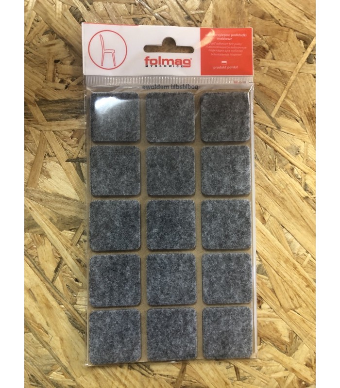 Podkładka filcowa szara 30x30mm kwadrat