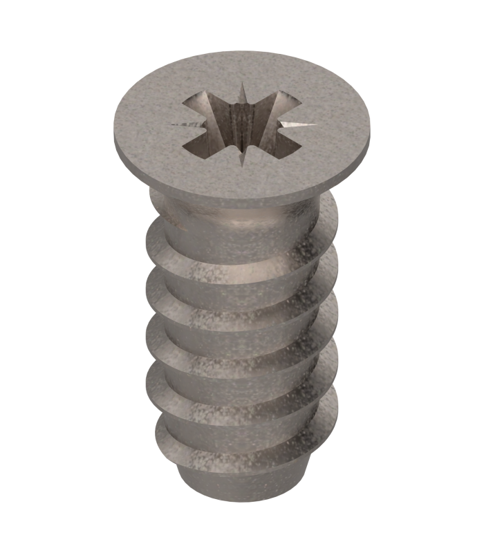 wkręt EURO  łeb wpuszczany  Ø6 mm  dł.  13 mm  niklowany 661.1300.HG