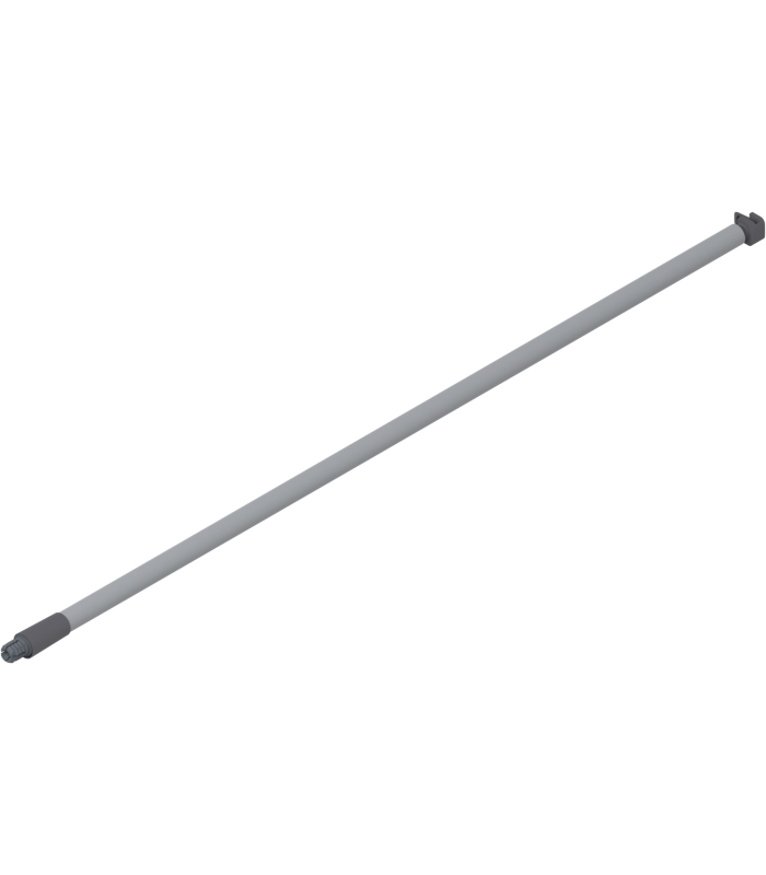 Reling podłużny METABOX lewy/prawy dł. 500 mm R9006 szara ZRG.471V.ID