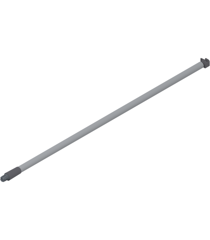 Reling podłużny METABOX lewy/prawy dł. 450 mm R9006 szara ZRG.421V.ID