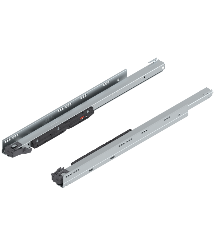 Prowadnica korpusu LEGRABOX z BLUMOTION S  pełny wysuw  70 kg  dł. 600 mm  lewa/prawa  cynkowana 753.6001S