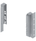 Uchwyt drewnianej ścianki tylnej TANDEMBOX  wys. C  192 mm   prawy lewy  R9006 szara Z30C000S