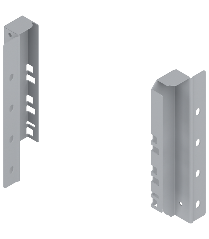 Uchwyt drewnianej ścianki tylnej TANDEMBOX  wys. C  192 mm   prawy lewy  R9006 szara Z30C000S