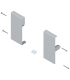 Mocowanie frontu TANDEMBOX   wys. K  do szuflady wewnętrznej  lewe/prawe  do TANDEMBOX antaro  jasnoszare ZIF.71K0