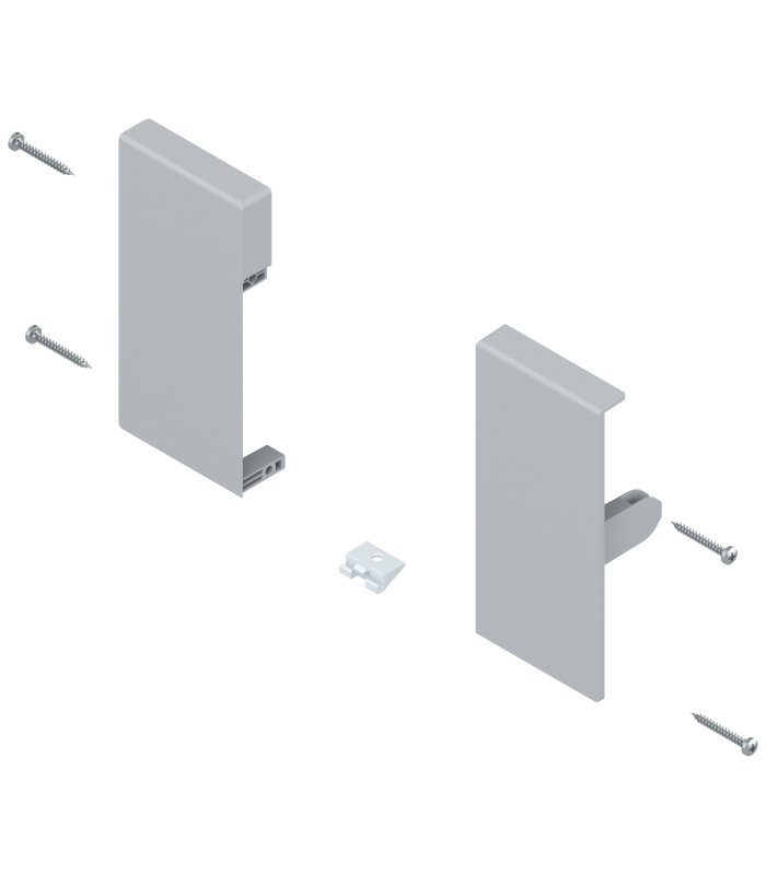 Mocowanie frontu TANDEMBOX   wys. K  do szuflady wewnętrznej  lewe/prawe  do TANDEMBOX antaro  jasnoszare ZIF.71K0