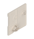 METABOX Zaślepka  prostokątna  lew.  do ZSF.12/13  R9001 kremowo-biała ZAA.3700