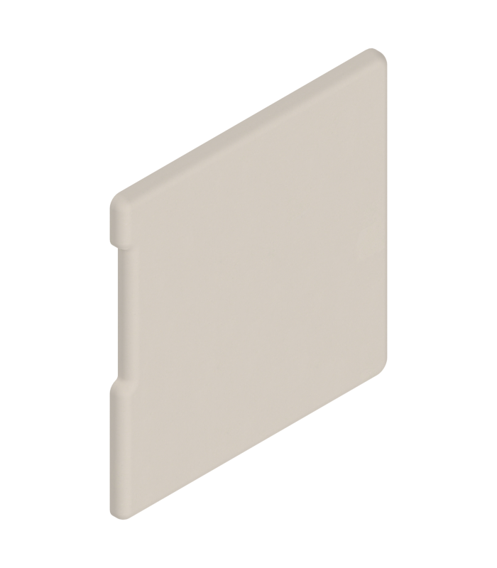 METABOX Zaślepka  prostokątna  praw.  do ZSF.12/13  R9001 kremowo-biała ZAA.3700