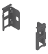 Uchwyt drewnianej ścianki tylnej LEGRABOX  wys. N  80 mm   prawy lewy  antracyt mat ZB7N000S