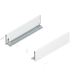 Bok szuflady LEGRABOX  wysokość K  128.5 mm   dł. 500 mm  lewy/prawy  do LEGRABOX pure  jedwabiście biały mat