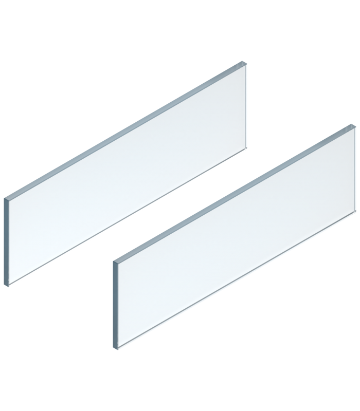 LEGRABOX element dekoracyjny - bok  wysokość 138 mm  dł. 550 mm  szkło przezroczyste  2 szt. w kpl.   do LEGRABOX fr