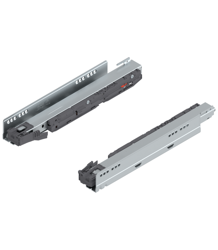 Prowadnica korpusu LEGRABOX z BLUMOTION S  pełny wysuw  40 kg  dł. 350 mm  lewa/prawa  cynkowana 750.3501S