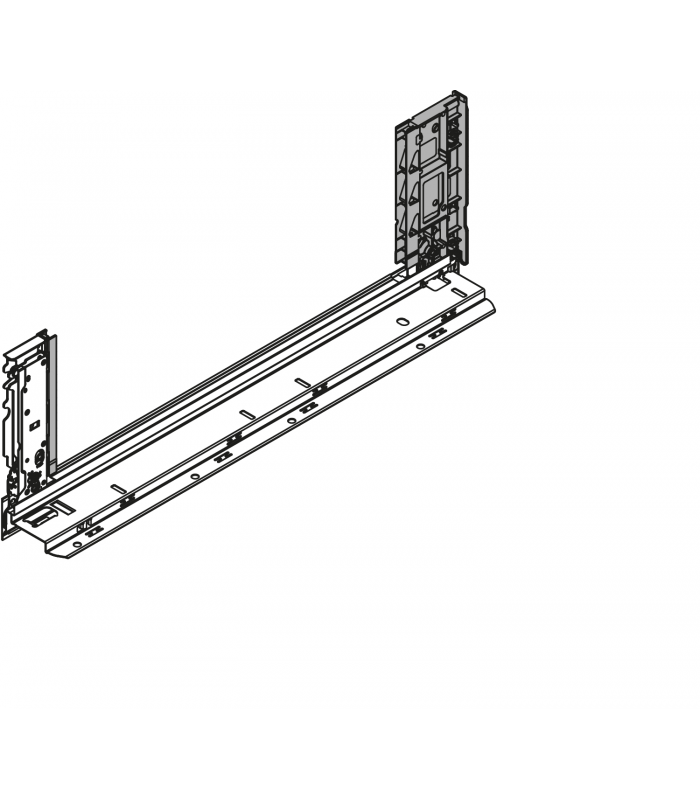 Bok szuflady LEGRABOX  wysokość C  177 mm   dł. 350 mm  lewy/prawy  do LEGRABOX free  brunatnoczarny mat 780C3502S