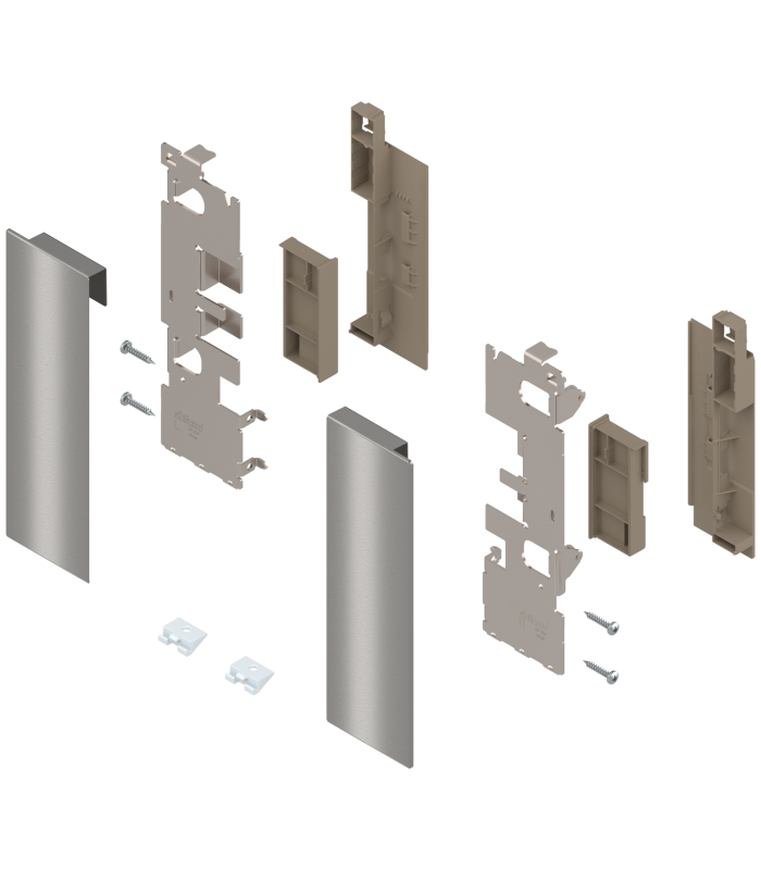 Mocowanie frontu LEGRABOX   wys. C  do szuflady wewnętrznej z elementami dekoracyjnymi  lewe/prawe  do LEGRABOX free  i