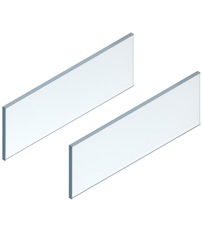LEGRABOX element dekoracyjny - bok  wysokość 138 mm  dł. 500 mm  szkło przezroczyste  2 szt. w kpl.   do LEGRABOX fr