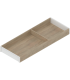 AMBIA-LINE  ramki do szuflady standardowej LEGRABOX  w opcji drewnopodobnej  dł. 550 mm  szerokość 200 mm  Dąb Bard.
