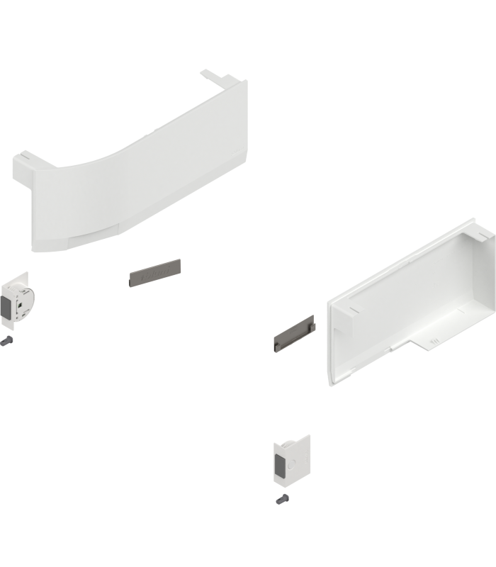 Front uchylny AVENTOS HK top  zestaw zaślepek  włącznie z Włącznik wpuszczany  w kpl.   lewa/prawa  do SERVO-DRIVE