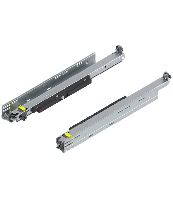 MOVENTO z TIP-ON  pełny wysuw do szuflady drewnianej  60 kg  dł. 500 mm  wymaga sprzęgła  lewa/prawa  cynkowana
