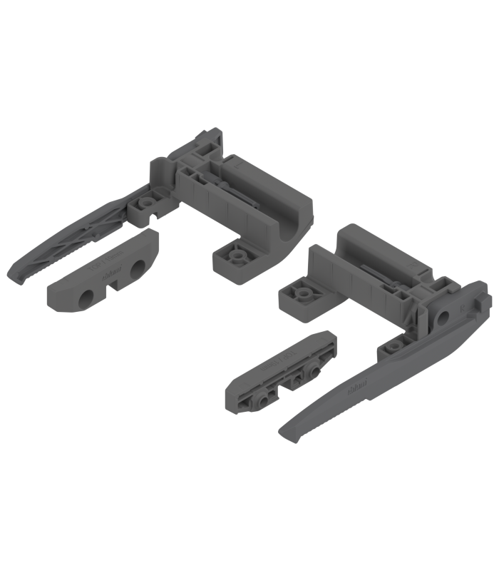 Blokada szuflady tackowej  grubość boku H 16mm  antracyt mat 295F5700