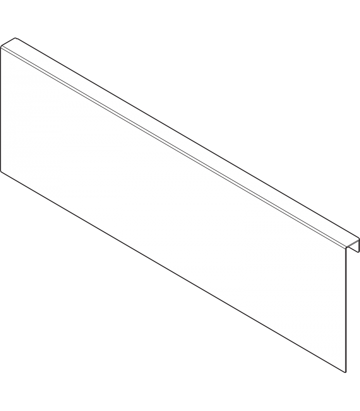 AMBIA-LINE adapter do montażu ramy do drewnianej ścianki tylnej do szuflady standardowej LEGRABOX wysokość K  stal