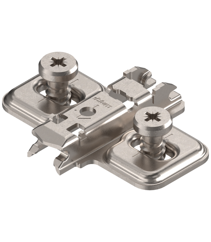 CLIP prowadnik  krzyżakowy  0 mm  Stal  zamont. EURO wkręty - drzwi nakładane bliźniaczo  RW  otwór podłużny  nik