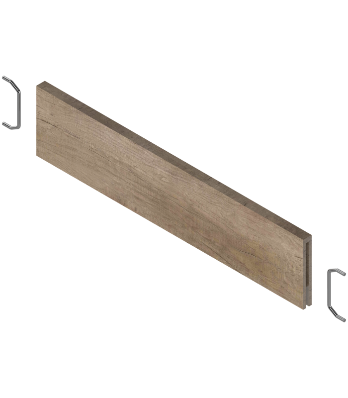 AMBIA-LINE listwa poprzeczna do szuflady standardowej LEGRABOX  ZC7SXXXRH2   w opcji drewnopodobnej  Dąb Nebr. szary ST