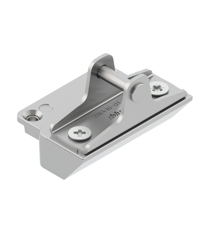 AVENTOS HK-XS do frontów uchylnych  Mocowanie frontu do wąskiej ramki aluminiowej  na wkręty  niklowany 20K4101A