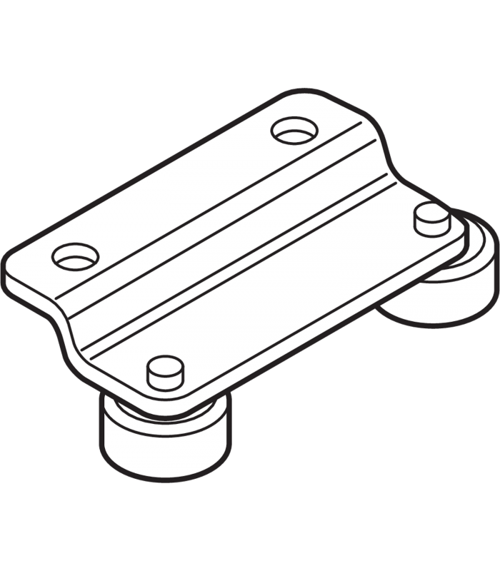 odbojnik z rolką do STANDARD  R9001 kremowo-biała 298.2200