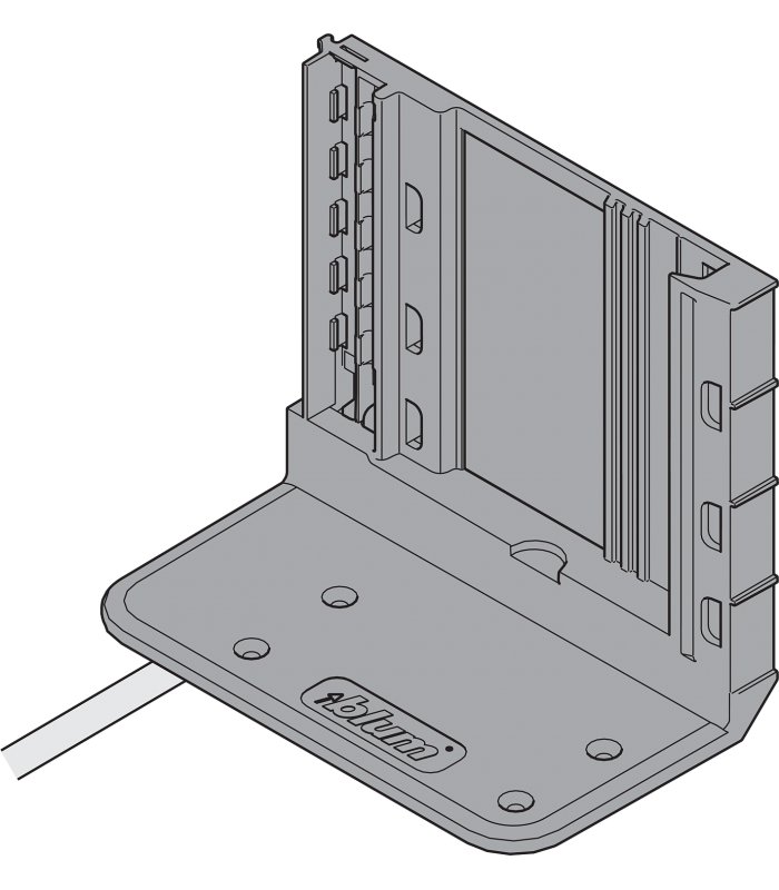 uchwyt napędu SERVO-DRIVE dla 2 jednostek napędowych  z przewodem  Występ przewodu 800 mm   R737ciemnoszary/cynk