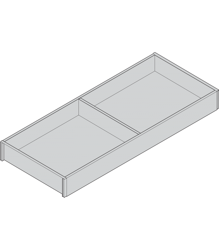AMBIA-LINE  ramki do szuflady standardowej LEGRABOX  w opcji drewnopodobnej  dł. 450 mm  szerokość 200 mm  Dąb Bard.