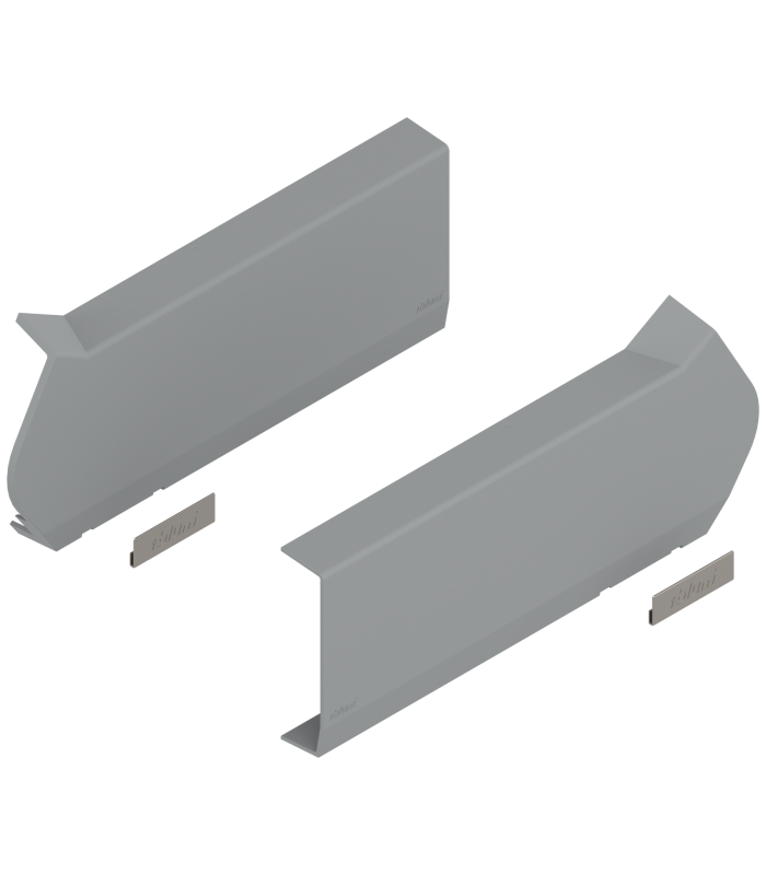 AVENTOS HF do frontów uchylno - składanych  zaślepka duża  lewa/prawa  jasnoszary/inox 20F8020