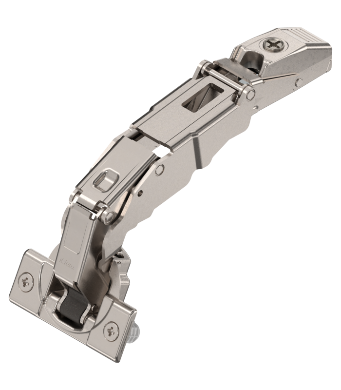 CLIP top Zawias z szerokim kątem otwarcia i zerowym uskokiem 155   Drzwi nakładane  puszka  wciskana  niklowany